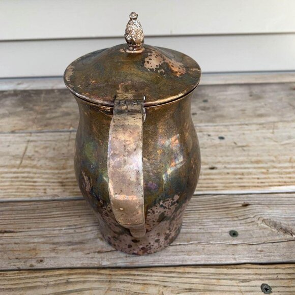 Paul Revere Reproduction Pineapple Top Teapot Silver - Picture 6 of 9